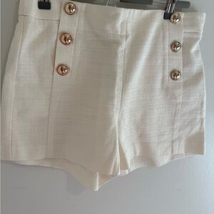 Elegant Cream Women's Shorts